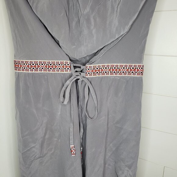 Gypsy 05 Tube Strapless Silk Coachella Cairo Midi Dress Medium - Picture 3 of 5